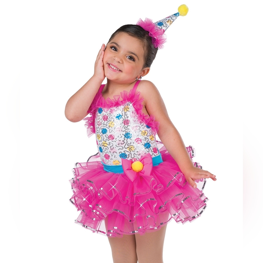 A Wish Come True "Unbirthday Song" 25142Y Fushcia Dance Costume